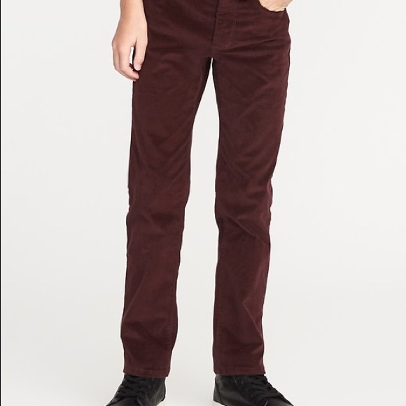 boys burgundy jeans